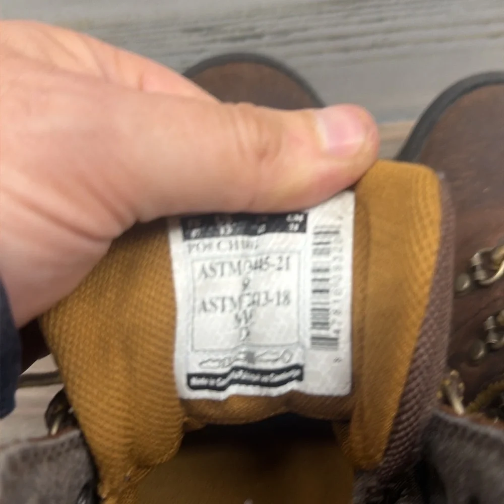 Carhartt Gilmore 5-Inch Alloy Toe Work Hiker Boots Brown Leather Men 13